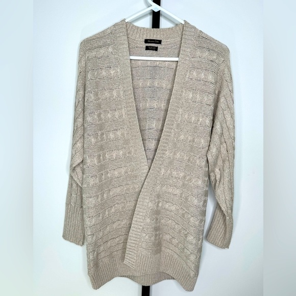 Massimo Dutti Women's Italian Yarn Knitted Cardigan - Exquisite Craftsmanship - Picture 1 of 4